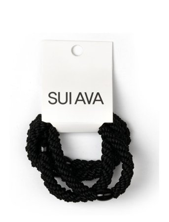 SUI AVA 4-Pack Basic Essentials Elastics - Black - ONE SIZE