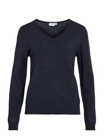 Vila | Viril V-Neck L/S Knit Top - Noos | L