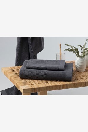 Borganäs of Sweden - Enzo Frotté 4-Pack - Blå - Handdukar - 50X70 - Från Homeroom