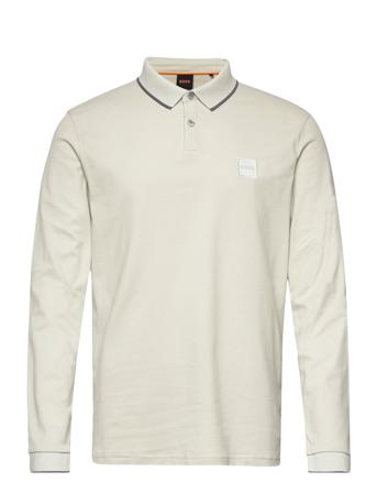 Passertiplong Polos Long-sleeved Valkoinen BOSS