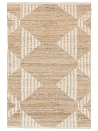 Zack Beige/Weiß Klein Teppich