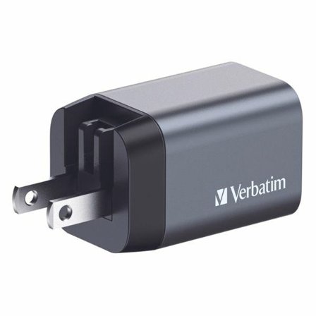 Verbatim Snabbladdare 35W GaN USB-C USB-A EU/UK/US - Svart