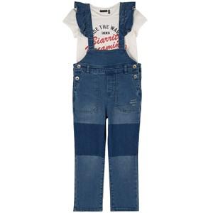 Kids - IKKS Blue Denim Overalls Set 6 years - All in ones - 6 years - Blue - Mädchen
