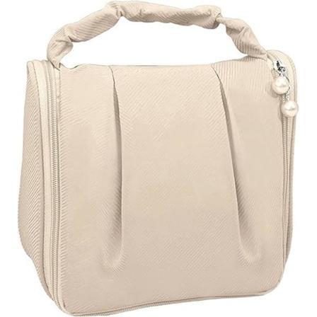 Toilettveske for kvinner med perle glidelås, kosmetikkveske, vanntett sminkeveske, reisekosmetikk-organisator, bursdags- og jubileumsgave til kvinner