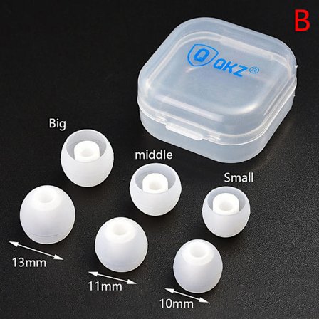 3 par silikonöronsnäckor öronkuddar för in-ear hörlurar A