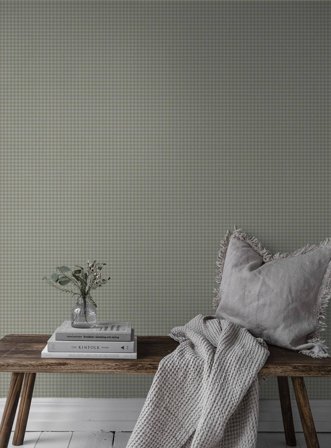 Duro Tapet, Lotta 224-05 Småmönstrat, L, Grön, Färg & tapeter