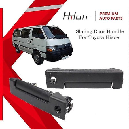Skyvedør Ytre Håndtak Svart Høyre Side Dør for Toyota Hiace 1990-2004 modell LHD Type