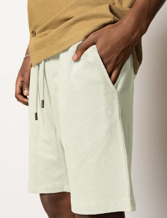 Clean Cut Copenhagen Calton Structured Shorts - Cream - XL