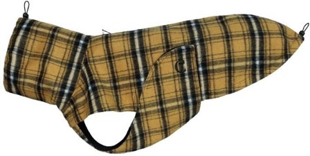 Cloud7 Dog Rain Coat Glasgow Plaid size 3-5 Yellow