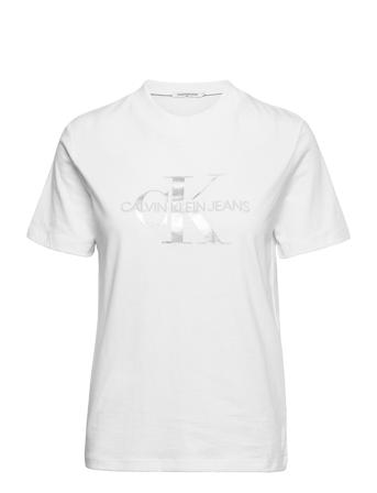 Glossy Monogram Tee White Calvin Klein Jeans