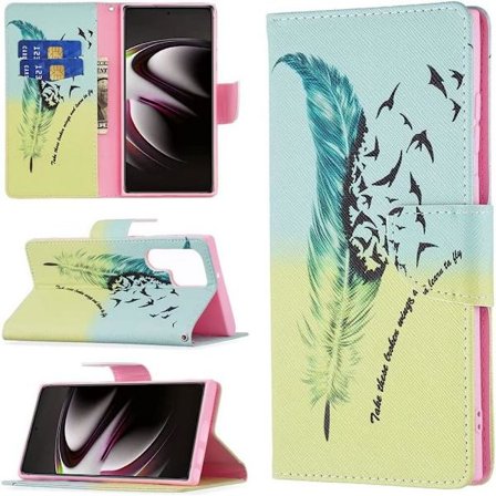 Plånboksfodral Samsung Galaxy S22 Ultra - Take These Broken Wings