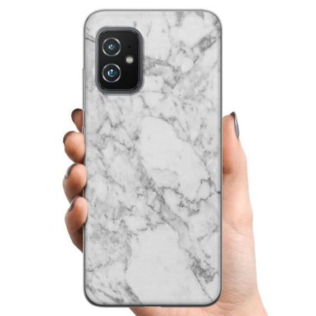 Asus Zenfone 8 TPU Matkapuhelimen kuori Marmori Valkoinen