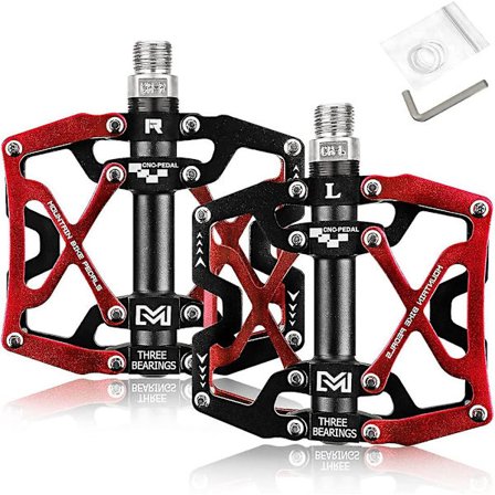 Cykelpedaler, Mtb Flade Pedaler Cnc Aluminium Krop Platform Diameter 9/16 Tomme Til Mtb Cykling Landevejscykel