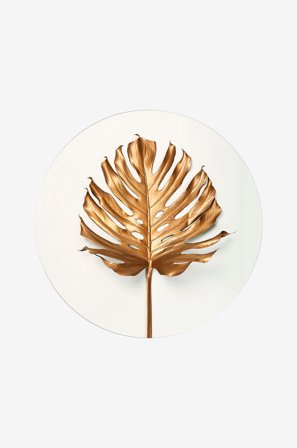 Malerifabrikken - Taulu Monstrea gold leaf - Kulta - Taulut - - Homeroom