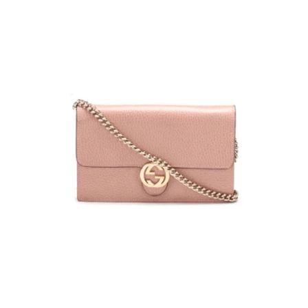 Gucci Vintage, Pre-owned Leather crossbody-bags Roze, Dames, Maat:ONE Size