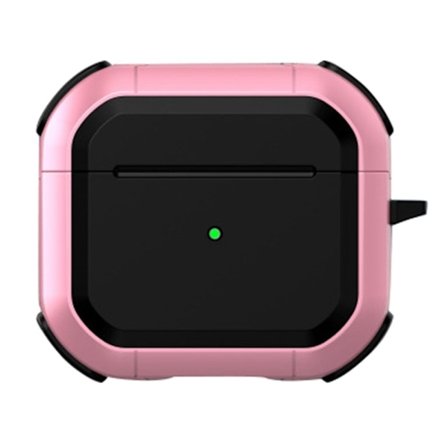 AirPods Pro 2 dubbelfärgat skyddsfodral med spänne - Rosa