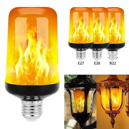 B22 E27 Led-liekkiliekut 4 tilaa Juhlat Led-liekkiefektivalo Simulaatio Tulen valot