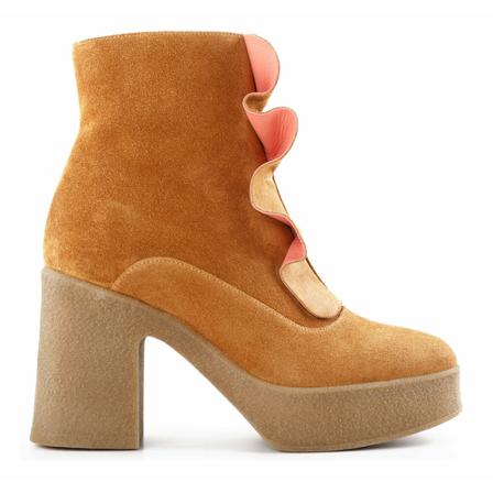 Chie Mihara, Heeled Boots Bruin, Dames, Maat:38 EU,suede