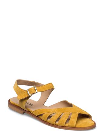 Sandals - Flat - Open Toe - Op Shoes Summer Shoes Flat Sandals Keltainen ANGULUS