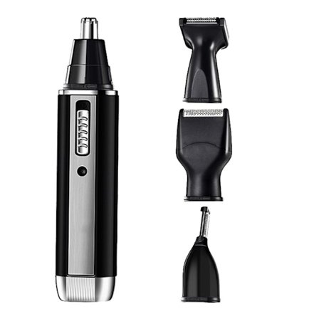 Nese- og skjeggtrimmer sett Elektrisk 4-i-1 USB oppladbar barbermaskin for menn 300 mAh litiumbatteri