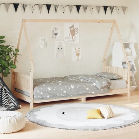 VidaXl Sängram För Barnsäng I Massiv Furu 80X200 Cm - Litenleker