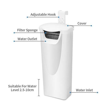 Ultra stille 3w dobbelt vandstand akvarium fisk skildpadde tank filter til vandkvalitetsrensning
