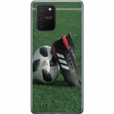 Samsung Galaxy S10 Lite Genomskinligt Skal Fotboll