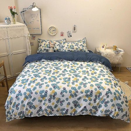 3/4-delat set Kawaii Snoopy tecknad bomullstäcke lakan örngott Anime bekväm mjuk hushållssängkläder artikel gåvor