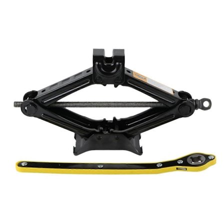 1.5T Mekaaninen saksitunkki Kampi Nostin Tunkki Avaimella Auton Renkaanvaihtaja Saksitunkki Työkalu Kampi Nostin PKW/SUV/MPV