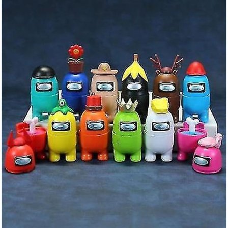 12 kpl Among Us Actionfiguurit Leikkikalut Brinquedos Figurals Lautapeli Nukke Setti