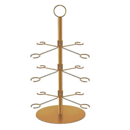 Cocktail Tree stativ, 3-etasjes kapasitet med 12 kopper, egnet for champagneglass