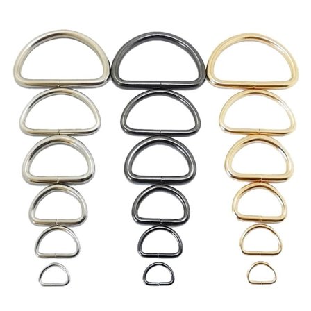 D-renkaat solki hitsatut vahvat renkaat monikäyttöinen metalli D-rengas