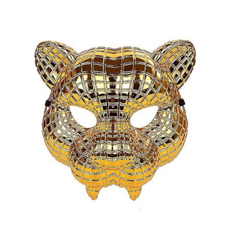 20 cm Vip Kunde Gæst Kok Maske Gylden Leopard Halloween Tiger Voksen Party Rekvisitter Til Mand Cosplay (FMY)