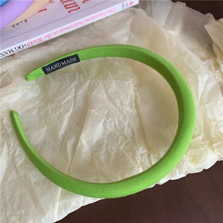 Söt godis färg fin svamp pannband gräsgrön