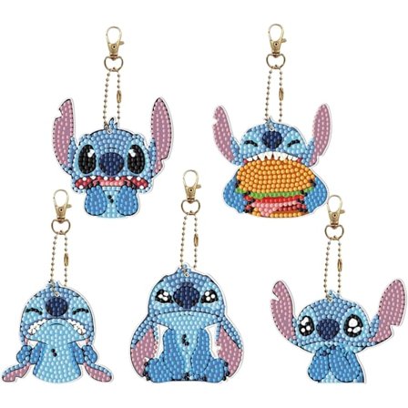 st Diamantmålning Nyckelring, Rhinestone Paint Diamantmålning