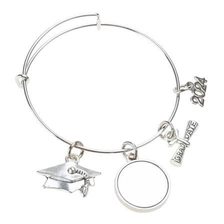 Sublimering Blanke Foto Armbånd til Smykkefremstilling DIY Graduerings Armbånd Round