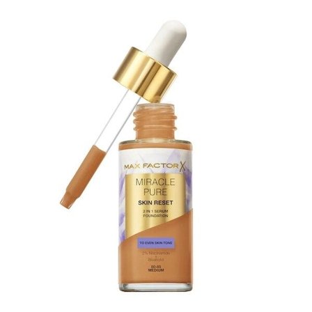 Max Factor Fondotinta Miracle Pure Skin Reset 2 in 1 Siero 30ml -