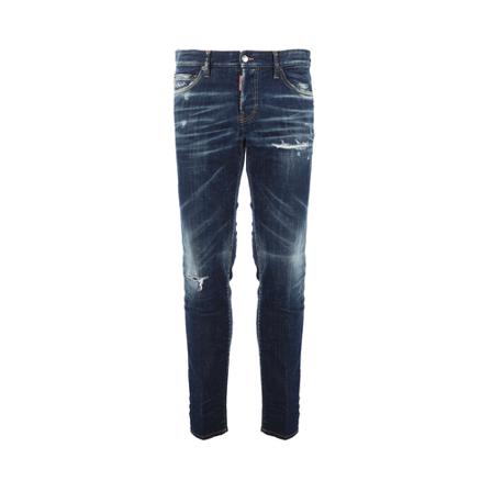 Dsquared2, Slim-fit Jeans Niebieski, Mężczyzna, Rozmiar: S