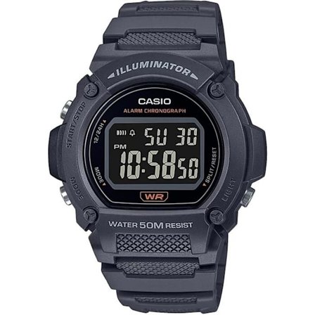 Ur - Casio - W-219H-8BVEF - Quartz - Digital - Sort plast