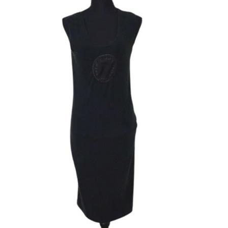Fendi Vintage Pre-owned Cotton Klänning svart, Dam, Dam, Storlek: S