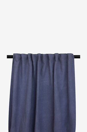 Eightmood - Gardin Lily - Blå - Gardinfag med rynkebånd - 132X250 - Fra Homeroom