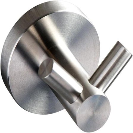 Exclusive Towel Bar with Two Stainless Steel Hooks - 1 pc