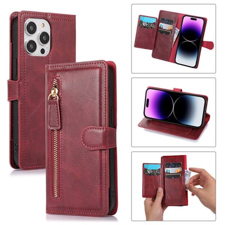 iPhone 16 - Stilrent Plånboksfodral med dragkedja