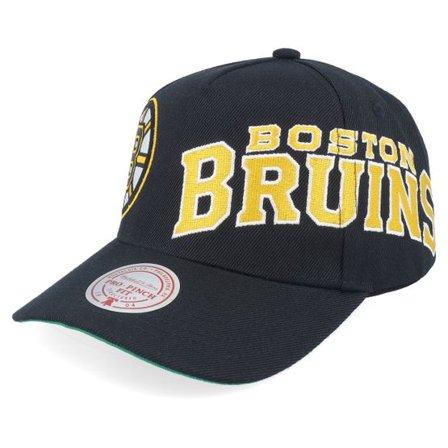 Mitchell & Ness - NHL Svart adjustable Keps - Boston Bruins Busted Pro Black A-Frame Adjustable @ Hatstore