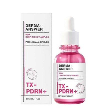 PDRN Active Boost Face Serum - Lakse DNA Serum for Ansikt, Glatter ut Fine Linjer og Rynker, Forynger og Strammer Opp Huden, Anti-aldrings Booster med