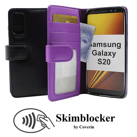 Skimblocker Plånboksfodral Samsung Galaxy S20 (g980f) Lila