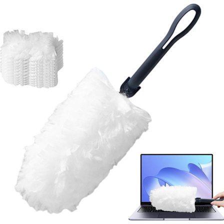 Fjerstøvkost - 10 Refills - Støvklude - Støvfjerner - Støvbørste - Støvkost - 1 Håndtag & 10 Refills