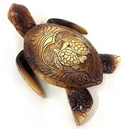 Skildpadde Træudskæring, Hawaiiansk Skildpadde Træudskåret Skildpadde Statue, Kyst Tropisk Nautisk Ocean Kyst Hjem Decor, Perfekt