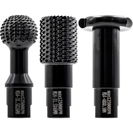 3 kpl Puuntyöstö Raspiporakoneen teriä, DIY Kaiverrus Hionta Jyrsintä Yläjyrsin Pyörivä Raspiviila Puun Muovin Kaiverrukseen