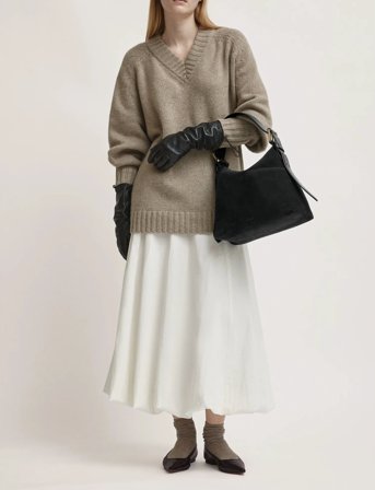 ATP Atelier Bassanina Black Suede/Vacchetta - Black - ONE SIZE